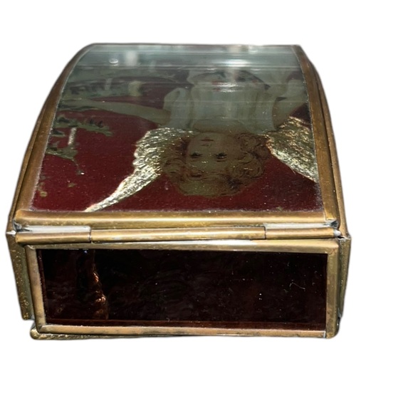 Vintage Via Vermont Christmas Handcrafted Angel Trinket box - Picture 5 of 13